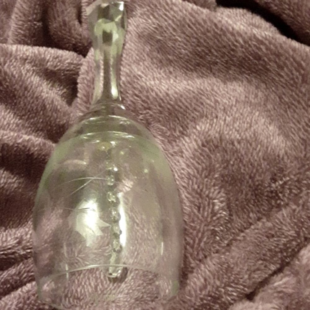Vintage lead crystal bell
